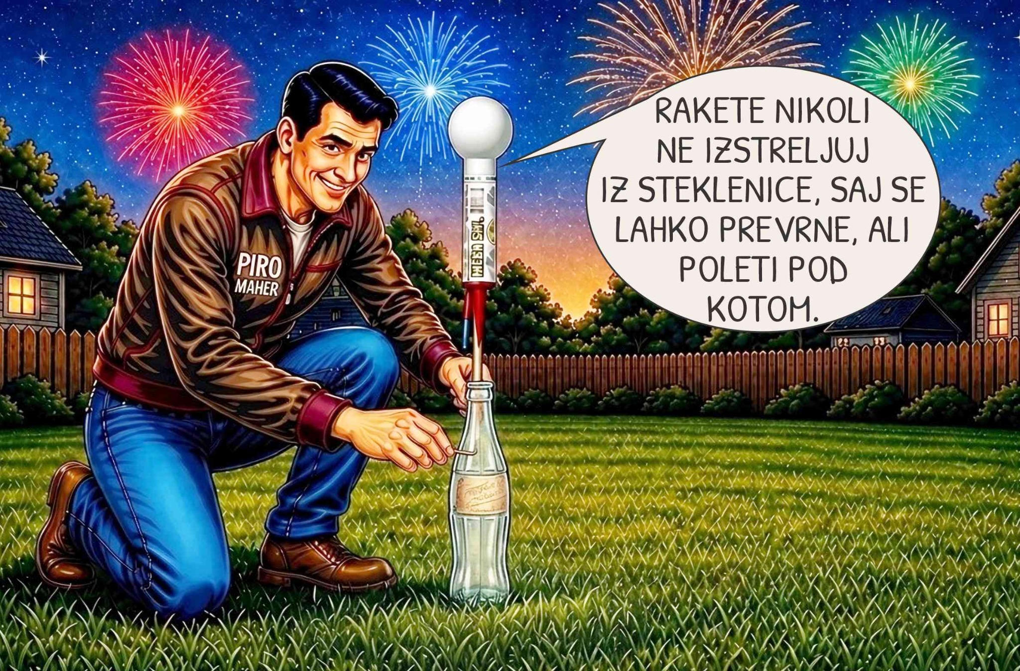 2. korak varne uporabe rakete