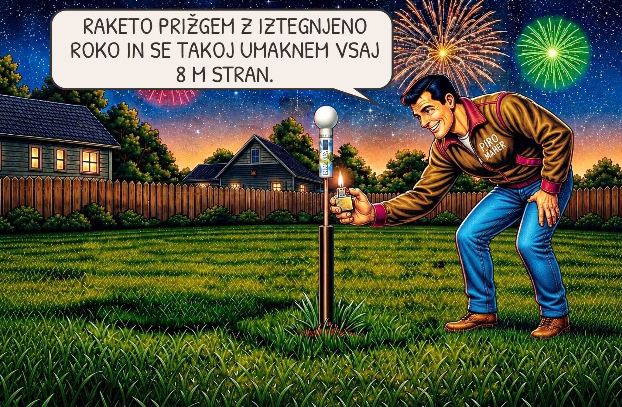 3. korak varne uporabe rakete
